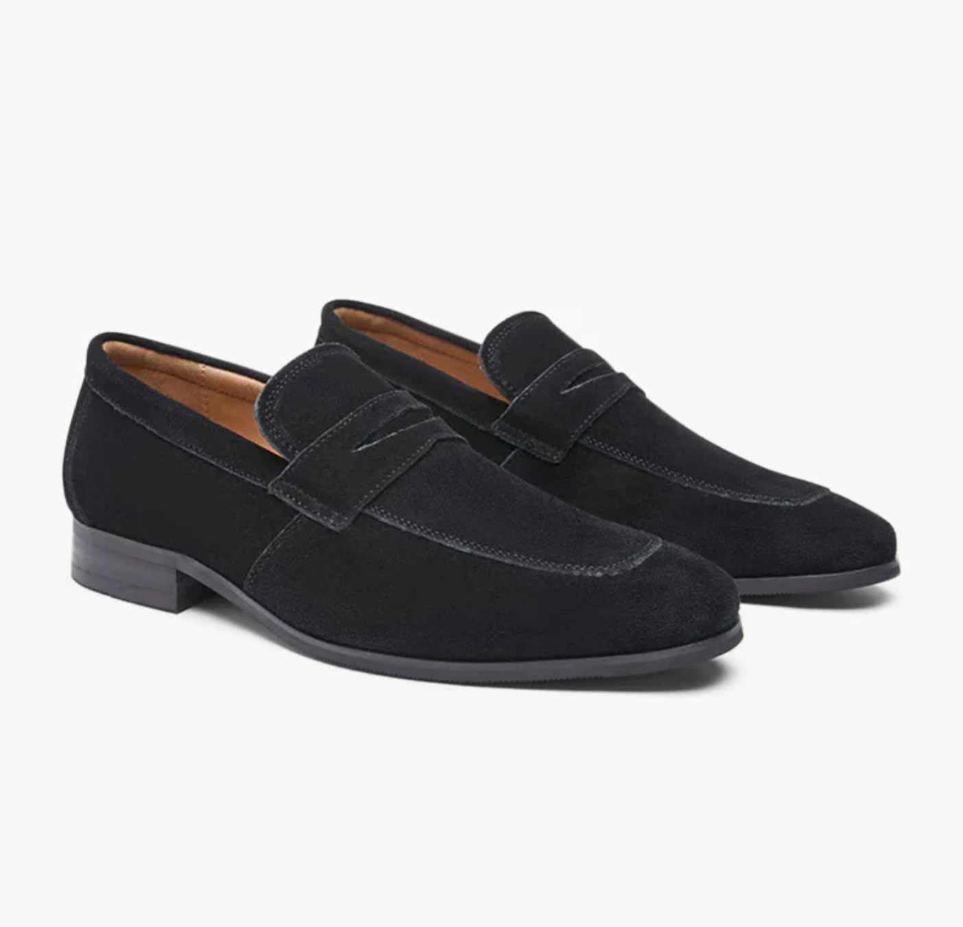 Old Money Suede Penny Loafers