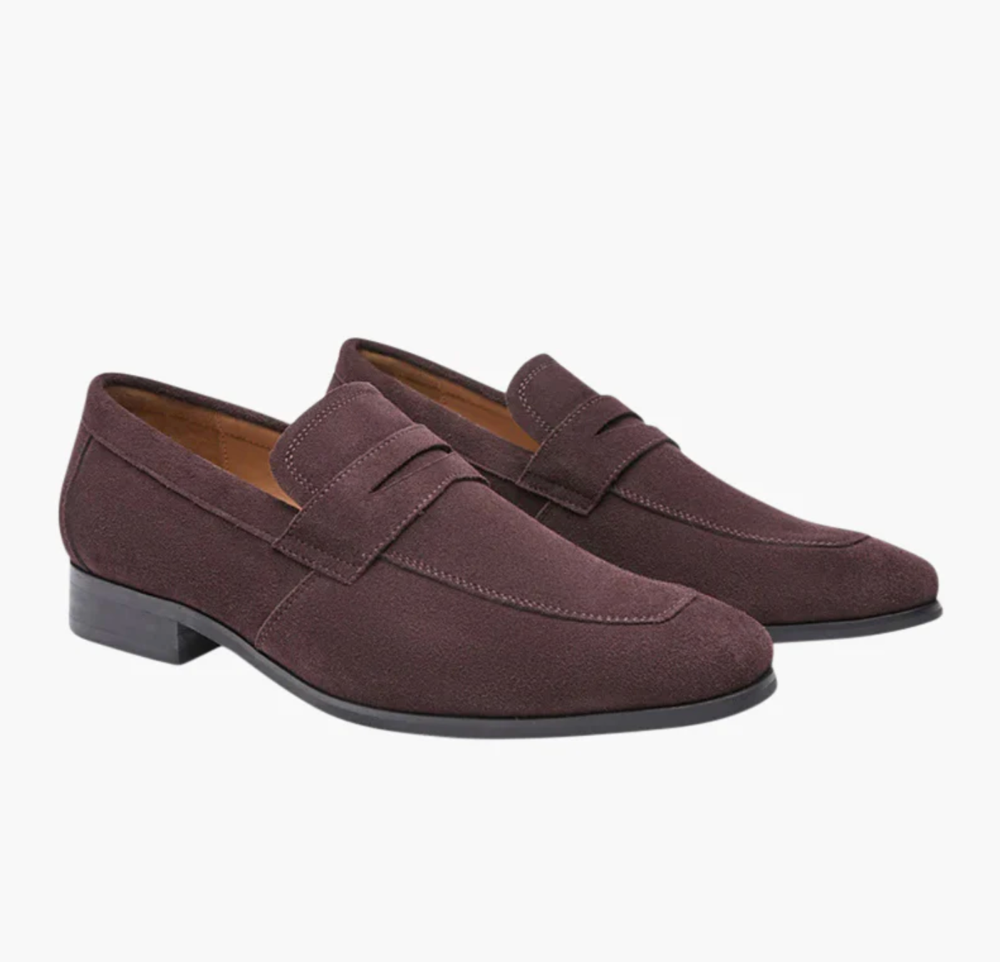 Old Money Suede Penny Loafers